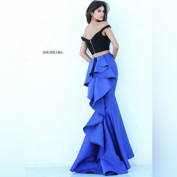 Sherri Hill Two-Piece Prom Dress - Picture 2 of 5